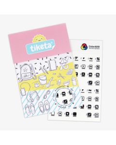 Stickers with the ColorADD colour alphabet