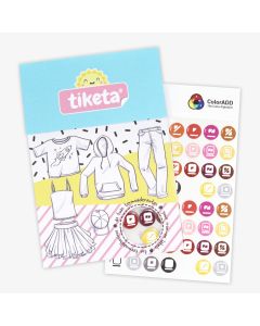  Iron-on labels  with ColorADD Colour Alphabet;