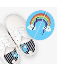  Left and Right Shoe Labels - Rainbow