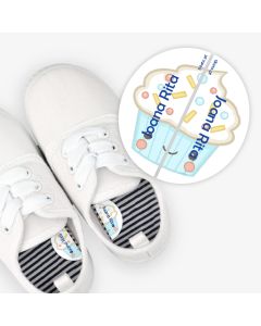  Left and Right Shoe Labels - Cupcake