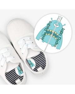  Left and Right Shoe Labels - Monster
