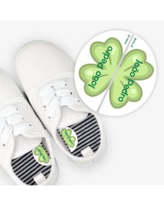  Left and Right Shoe Labels - Clover